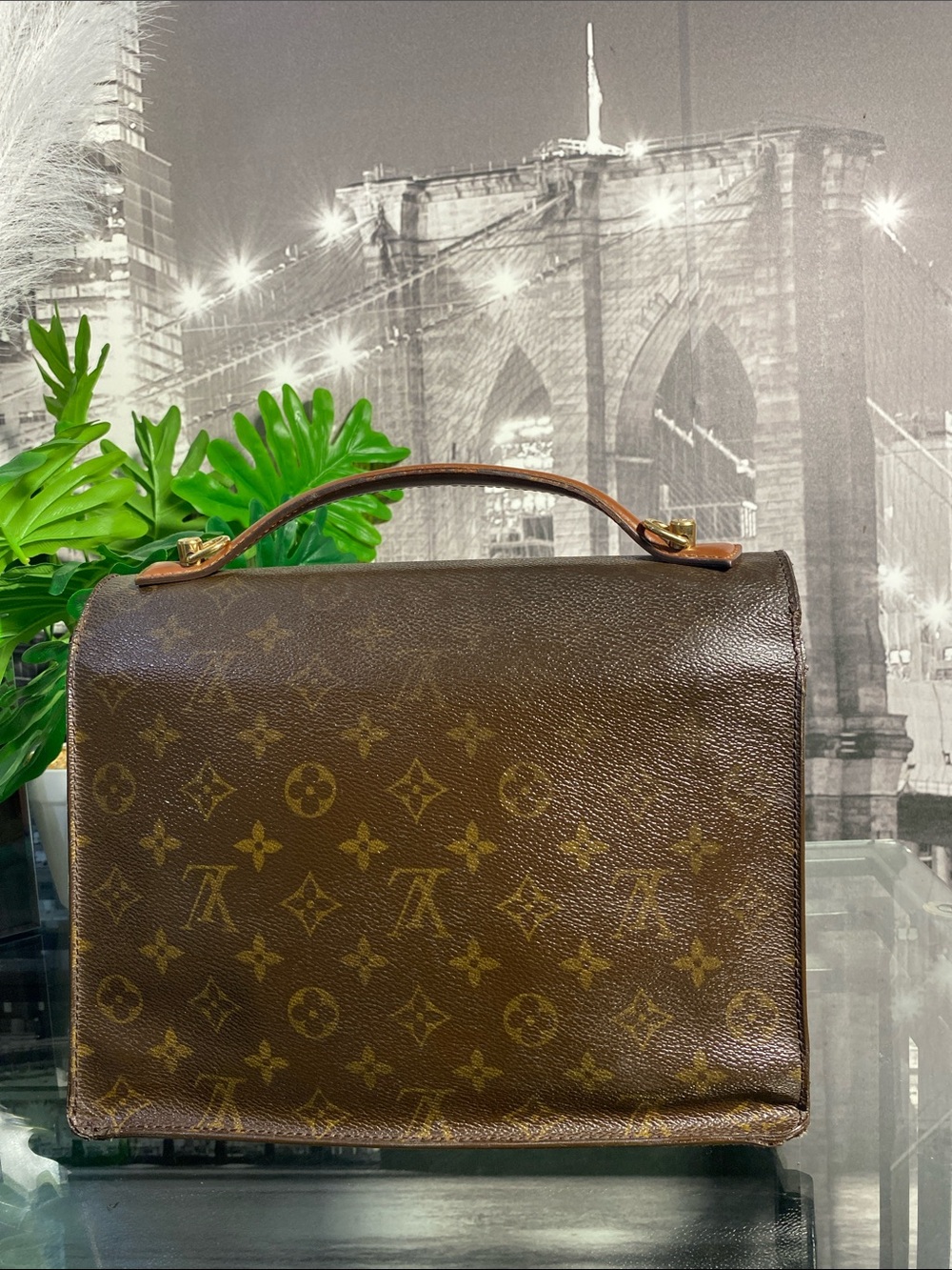 Authentic Rare Louis Vuitton Monogram Top Handle Bag - Picture 6 of 16